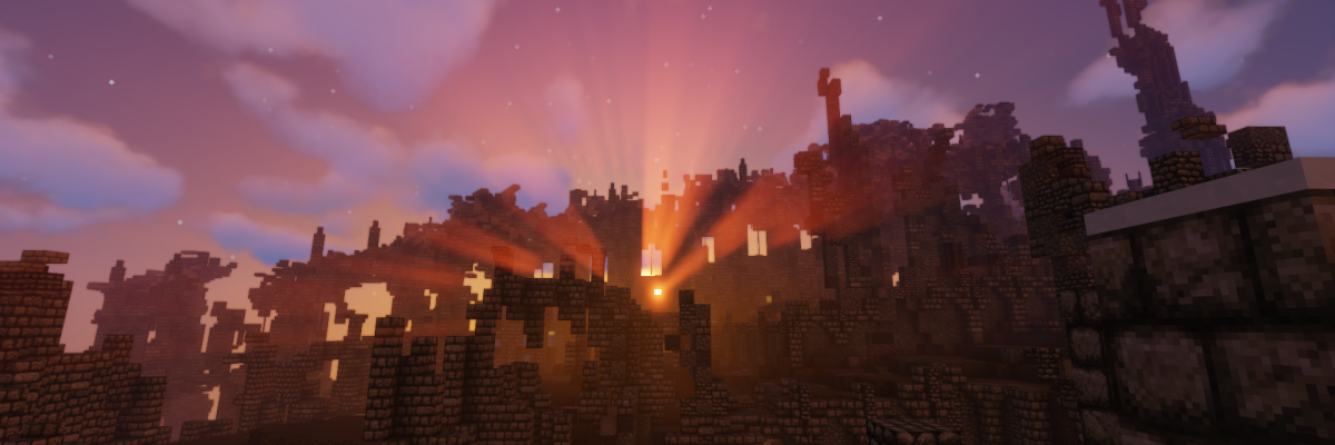 A large, ruin of a cathedral ArkOfRulers The Minecraft Kingdom Server